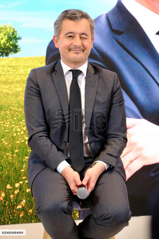 Karine Le Marchand and Gerald Darmanin at Agricultural Show - Paris