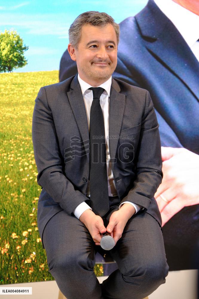 Karine Le Marchand and Gerald Darmanin at Agricultural Show - Paris