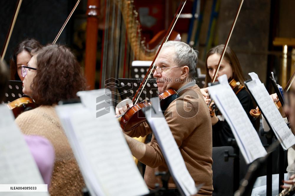 Rehearsal of Odesa Opera Symphony Orchestra