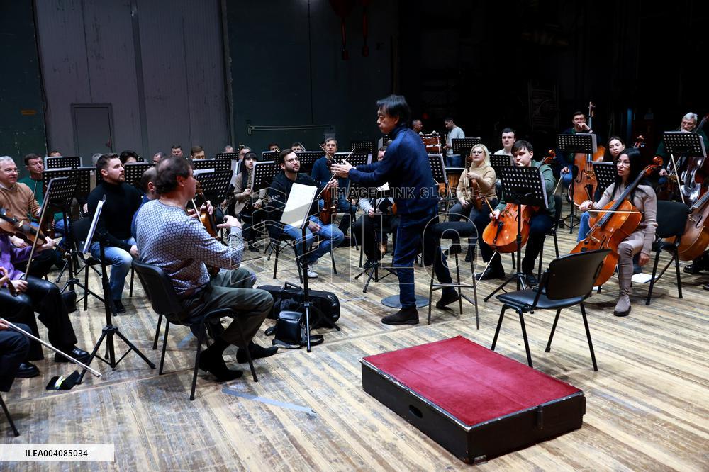 Rehearsal of Odesa Opera Symphony Orchestra