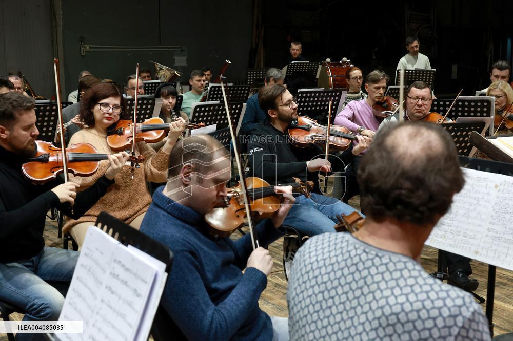 Rehearsal of Odesa Opera Symphony Orchestra