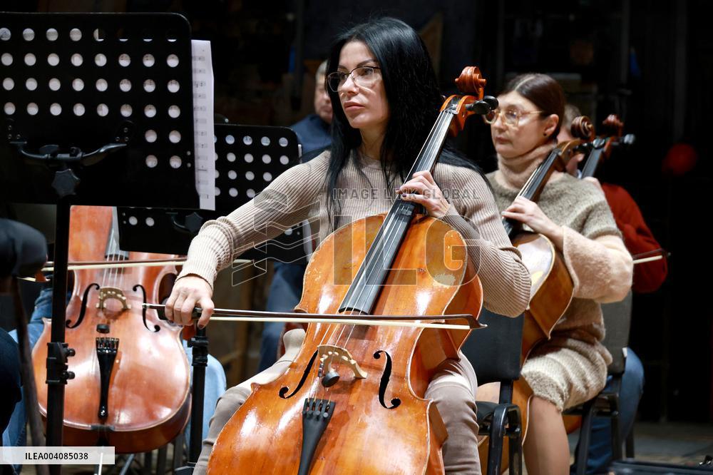Rehearsal of Odesa Opera Symphony Orchestra