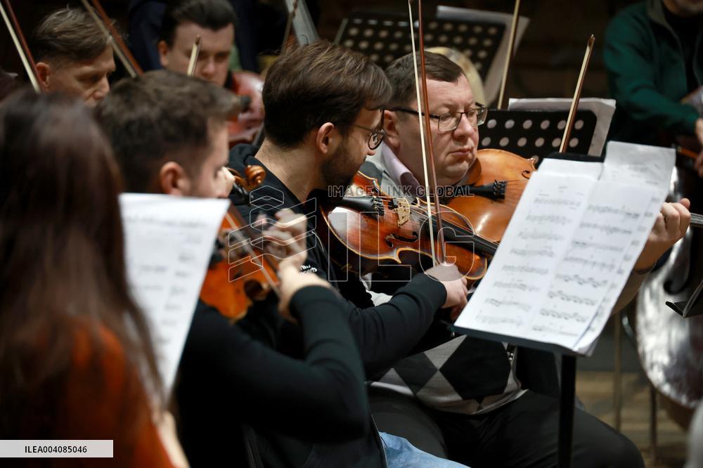 Rehearsal of Odesa Opera Symphony Orchestra