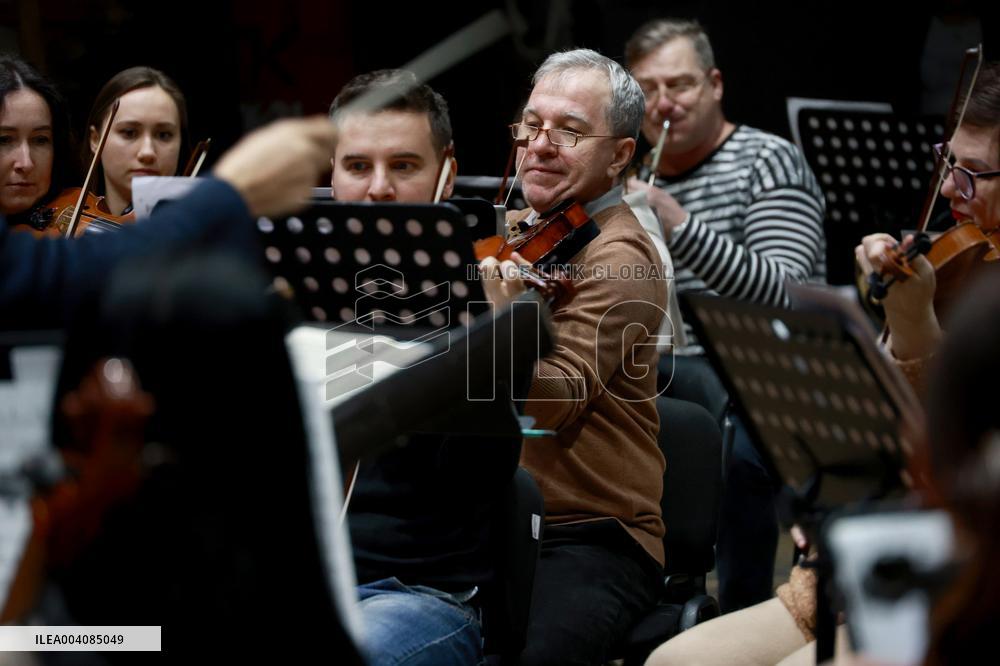 Rehearsal of Odesa Opera Symphony Orchestra