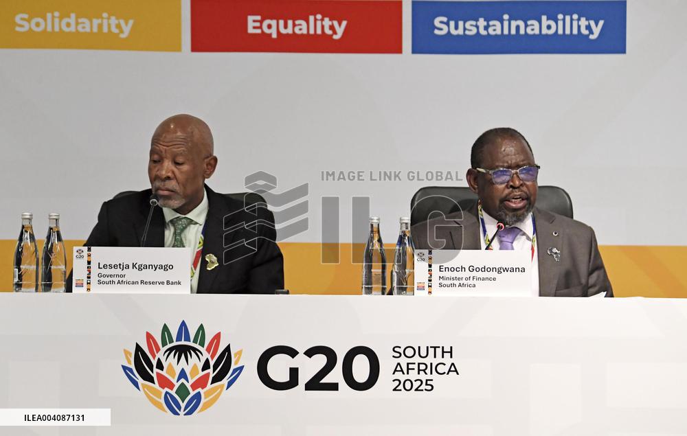 G20 finance chiefs' meeting in Cape Town