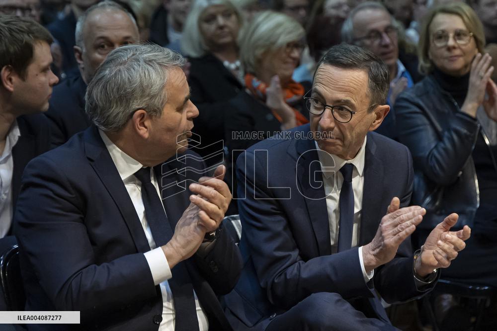 Bruno Retailleau At A Meeting - Lille