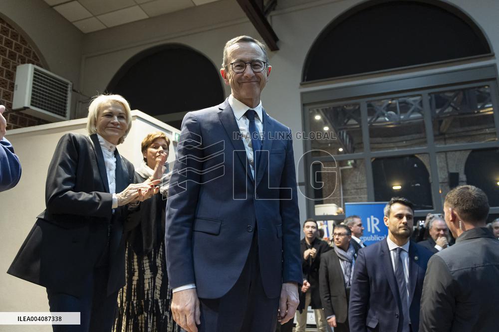 Bruno Retailleau At A Meeting - Lille