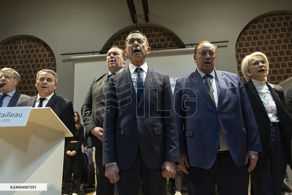 Bruno Retailleau At A Meeting - Lille