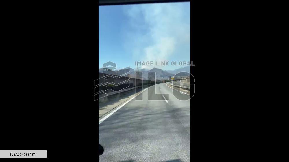 Japan: Wildfire Breaks Out In Otsuki, Yamanashi, Burning More Than 80 Hectares 2