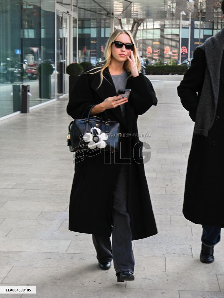 MFW - Liila Grace Moss at Palazzo Parigi