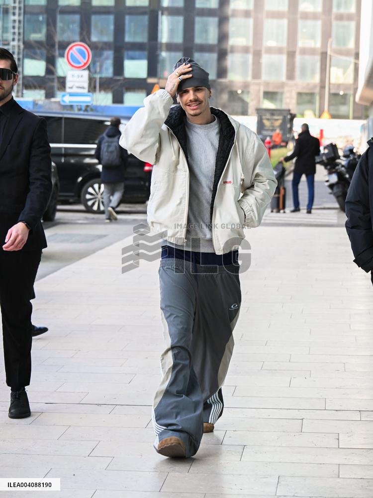 MFW - Romeo Beckham at Palazzo Parigi