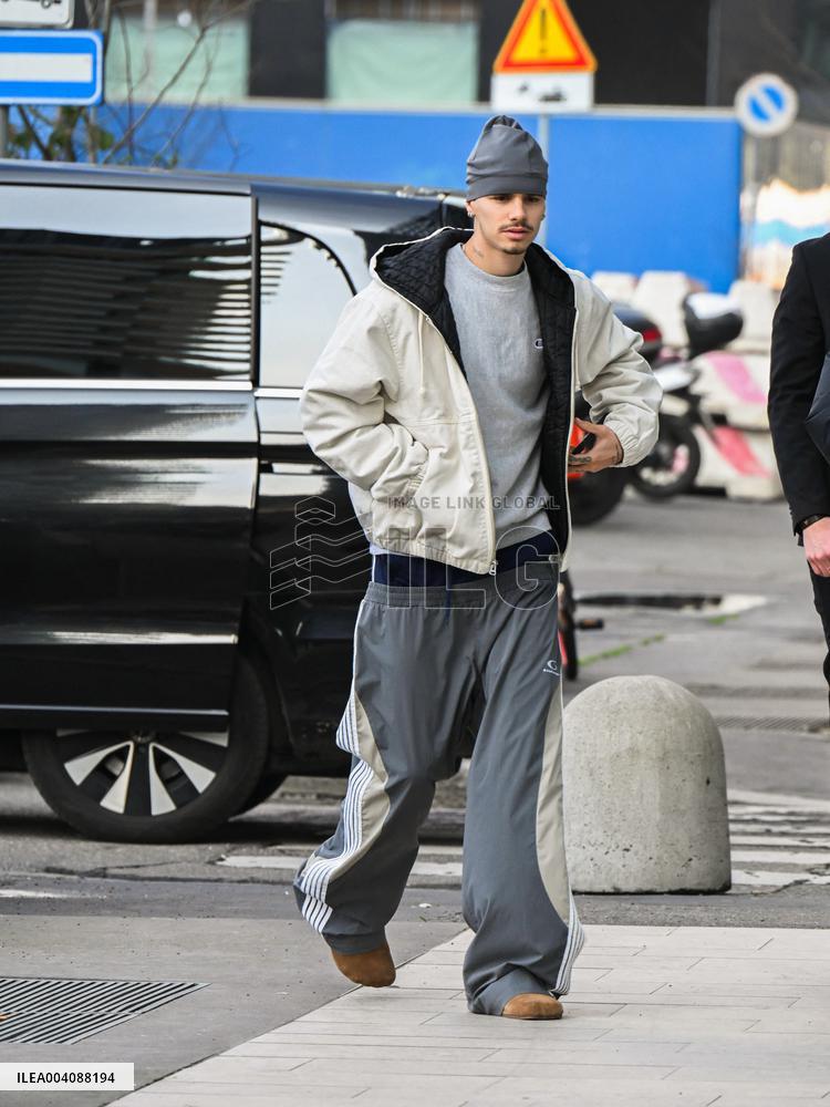 MFW - Romeo Beckham at Palazzo Parigi