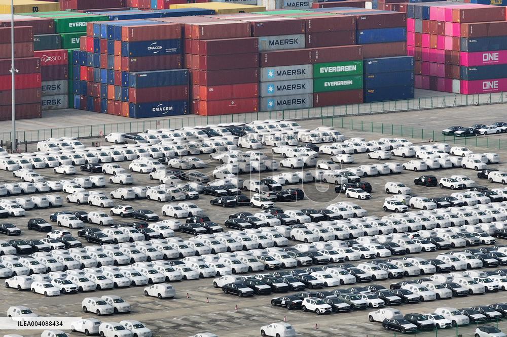 China Automobile Export Volume Ranks First in The World