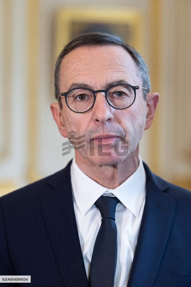 Bruno Retailleau and Matteo Piantedosi sign an arrangement on the operational research unit URO - Paris RL