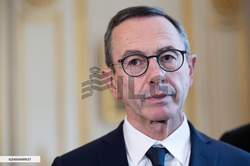 Bruno Retailleau and Matteo Piantedosi sign an arrangement on the operational research unit URO - Paris RL