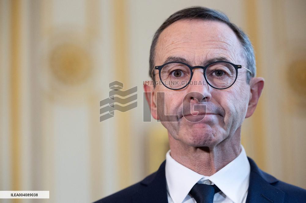 Bruno Retailleau and Matteo Piantedosi sign an arrangement on the operational research unit URO - Paris RL