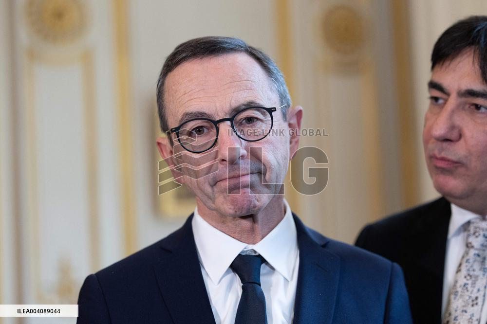 Bruno Retailleau and Matteo Piantedosi sign an arrangement on the operational research unit URO - Paris RL