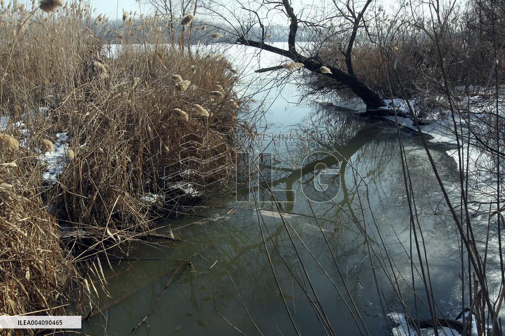 Ice fishing in Dnipro