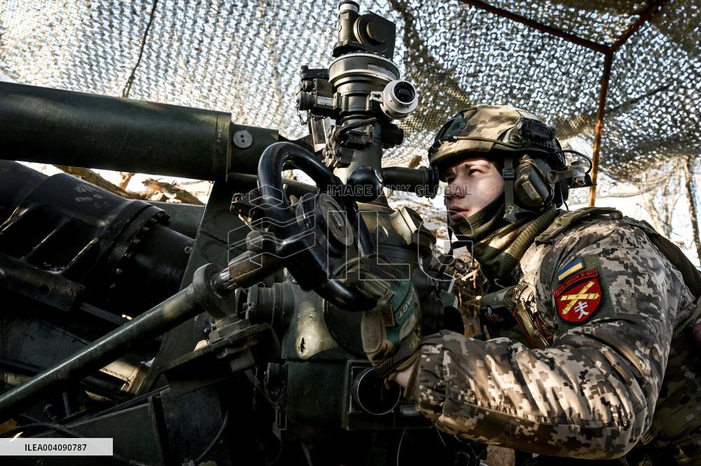 Work of 44th Brigades artillery unit in Zaporizhzhia sector