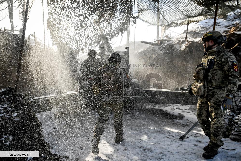 Work of 44th Brigades artillery unit in Zaporizhzhia sector