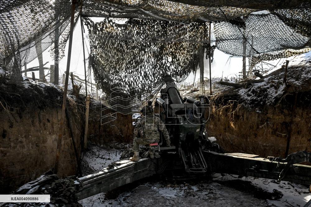 Work of 44th Brigades artillery unit in Zaporizhzhia sector