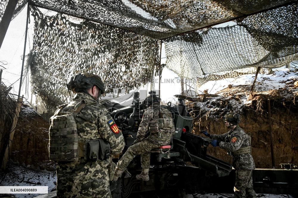 Work of 44th Brigades artillery unit in Zaporizhzhia sector