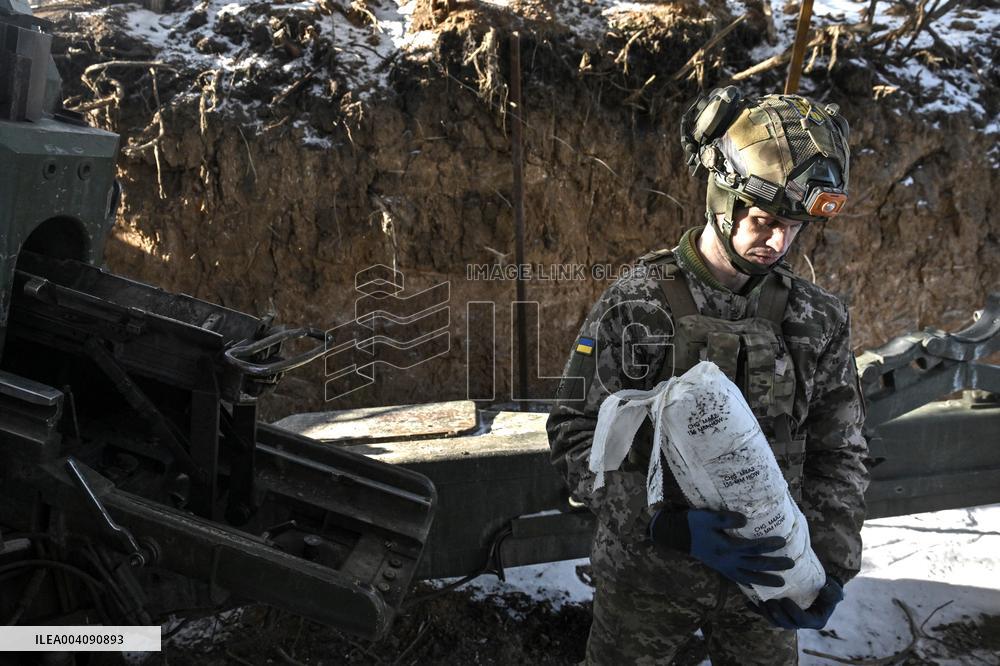 Work of 44th Brigades artillery unit in Zaporizhzhia sector