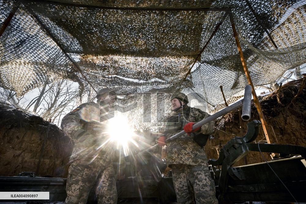 Work of 44th Brigades artillery unit in Zaporizhzhia sector