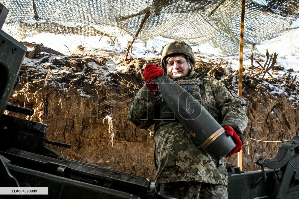 Work of 44th Brigades artillery unit in Zaporizhzhia sector