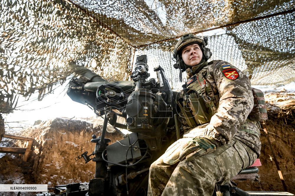 Work of 44th Brigades artillery unit in Zaporizhzhia sector