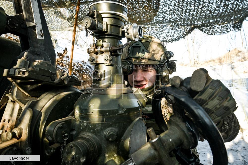 Work of 44th Brigades artillery unit in Zaporizhzhia sector