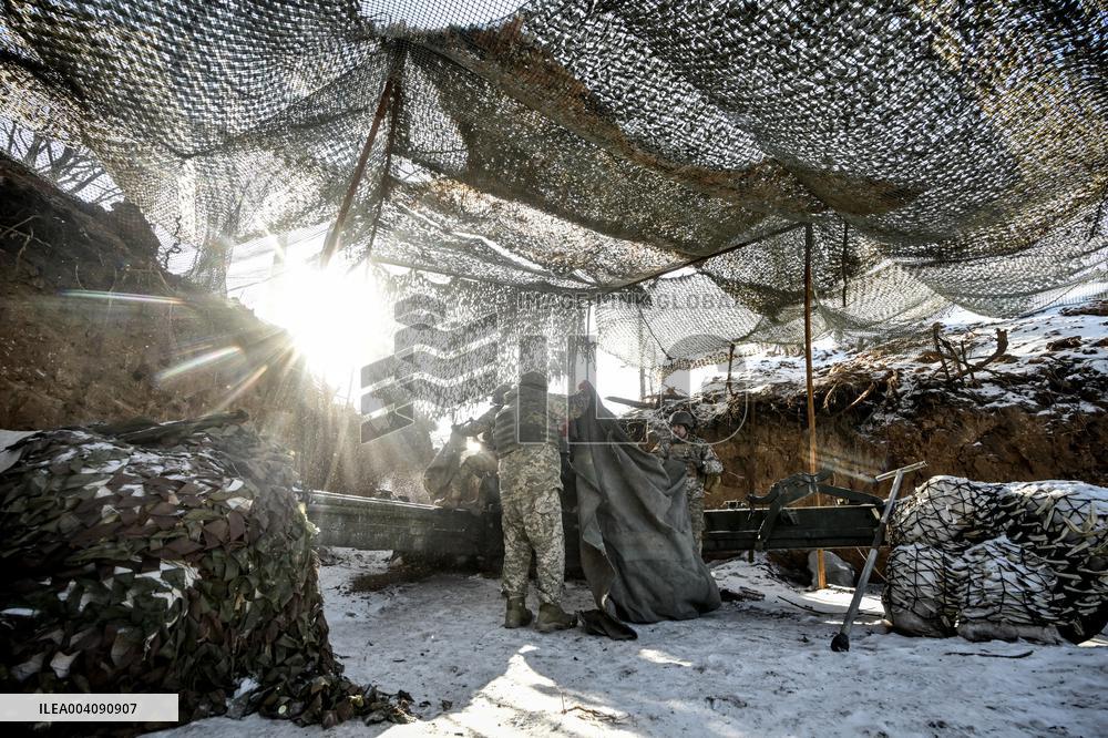 Work of 44th Brigades artillery unit in Zaporizhzhia sector