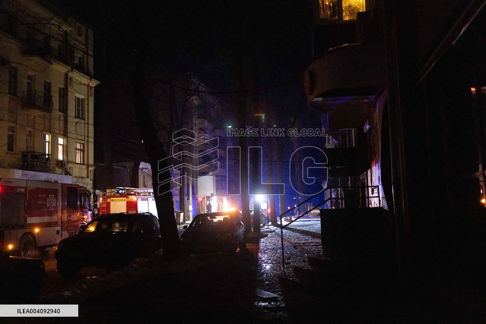 Hospital Hit by A Russian Drone Strike - Kharkiv