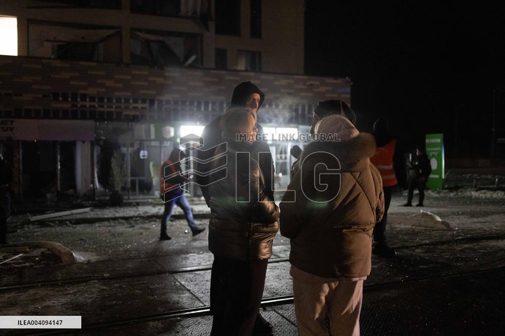 Hospital Hit by A Russian Drone Strike - Kharkiv