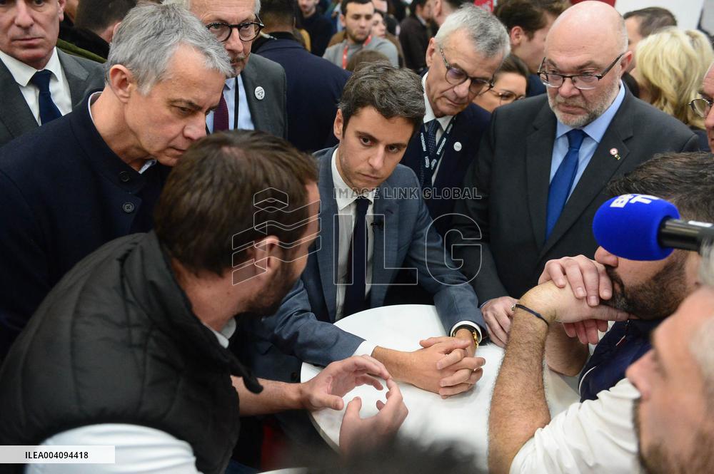 French Politicians Visit Agricultural Fair - Paris