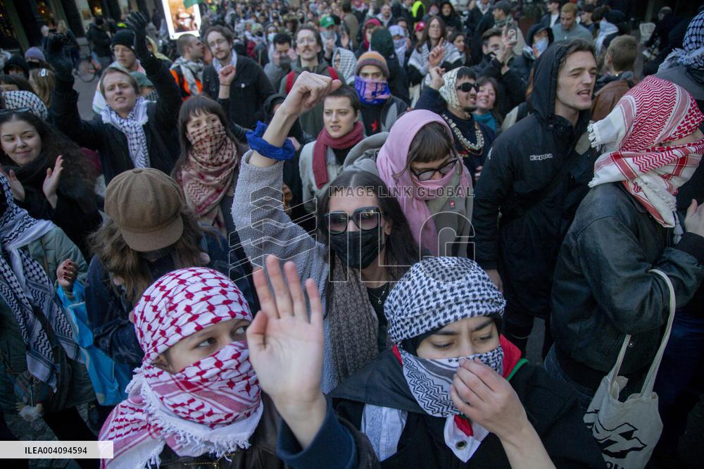 Pro-Palestine Protests - Amsterdam