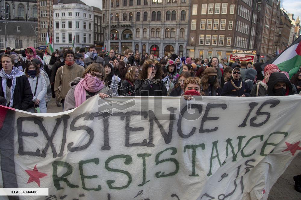Pro-Palestine Protests - Amsterdam