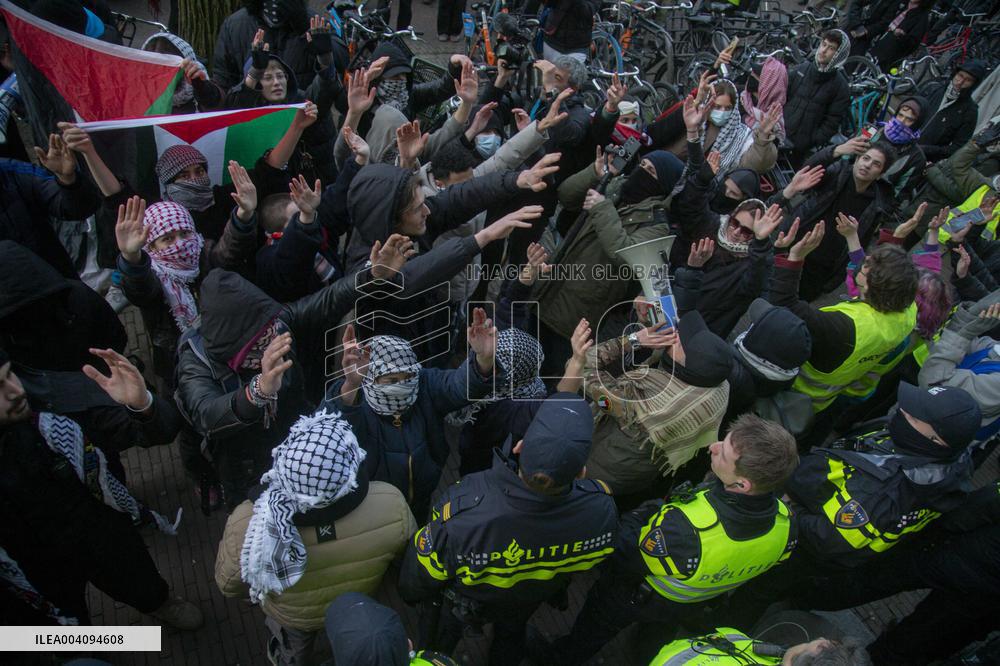 Pro-Palestine Protests - Amsterdam