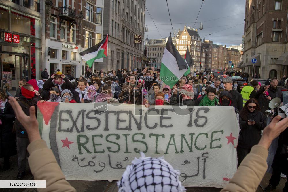 Pro-Palestine Protests - Amsterdam