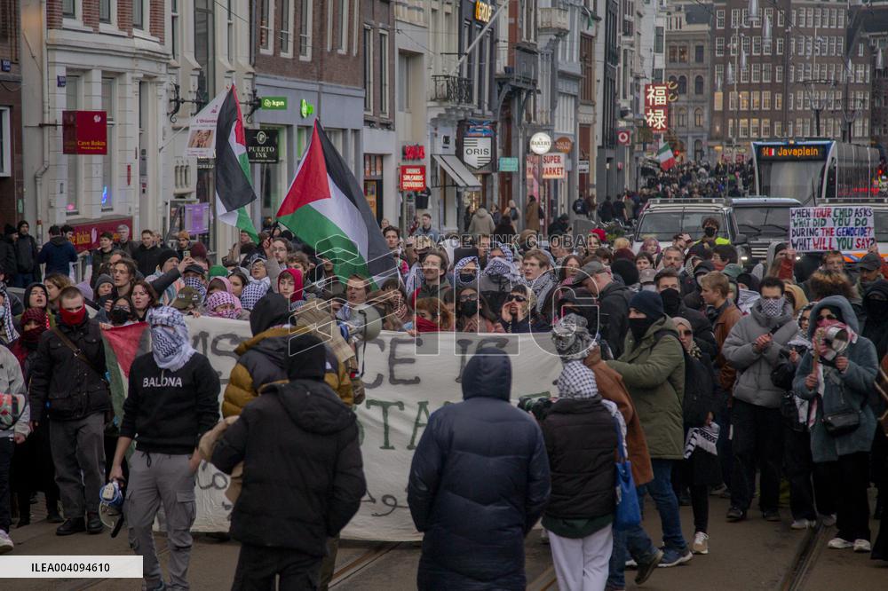 Pro-Palestine Protests - Amsterdam