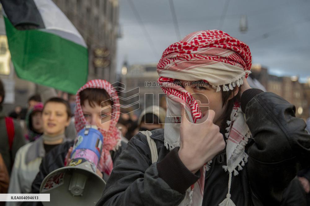 Pro-Palestine Protests - Amsterdam