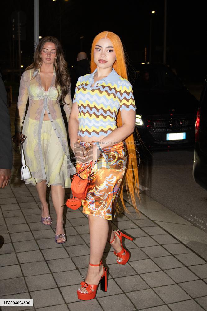 MFW - Ice Spice At Vogue Party