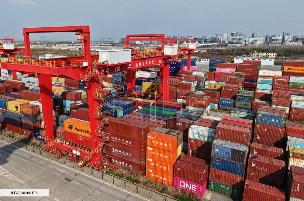 Xiasha Port Freight Yard in Hangzhou