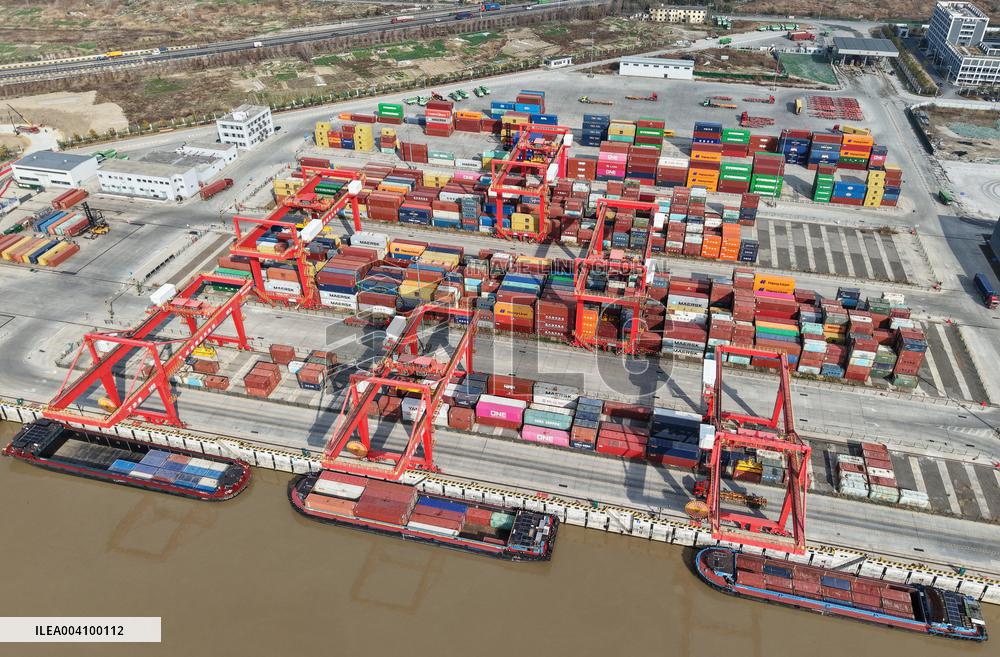 Xiasha Port Freight Yard in Hangzhou