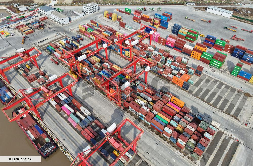 Xiasha Port Freight Yard in Hangzhou