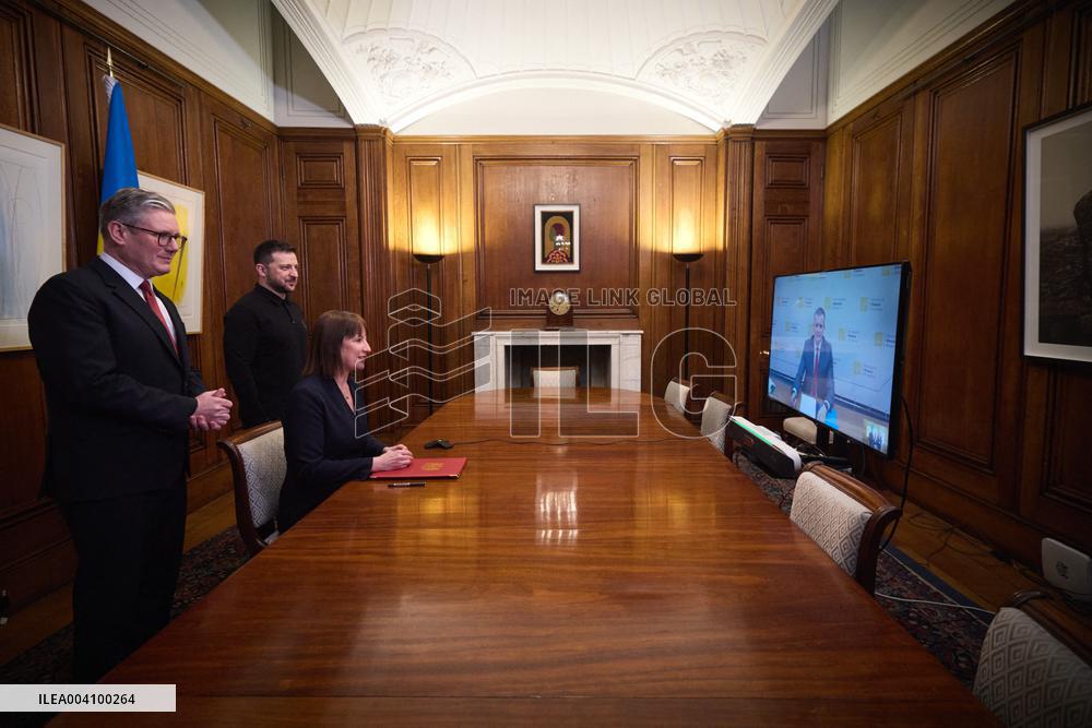 Sir Keir Starmer Welcomes Volodymyr Zelensky - London