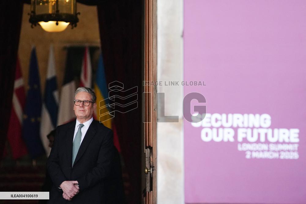 Macron Arrives for A Summit on Ukraine - London