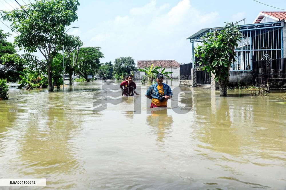 Flood Water After Heavy Rain - Indonesia