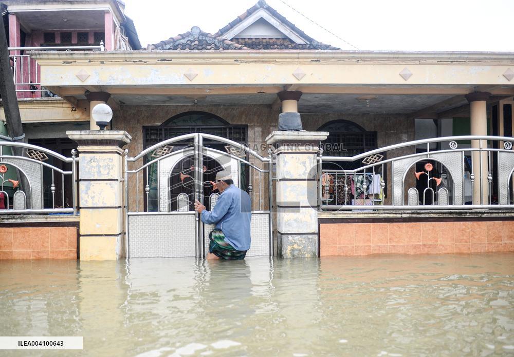 Flood Water After Heavy Rain - Indonesia