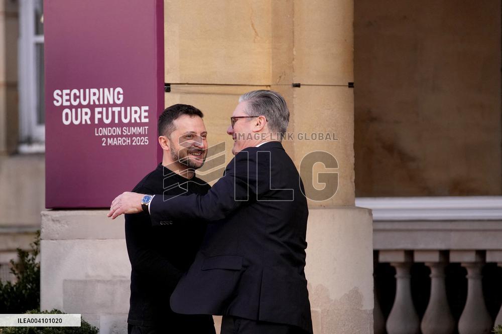Zelensky Arrives for A Summit on Ukraine - London